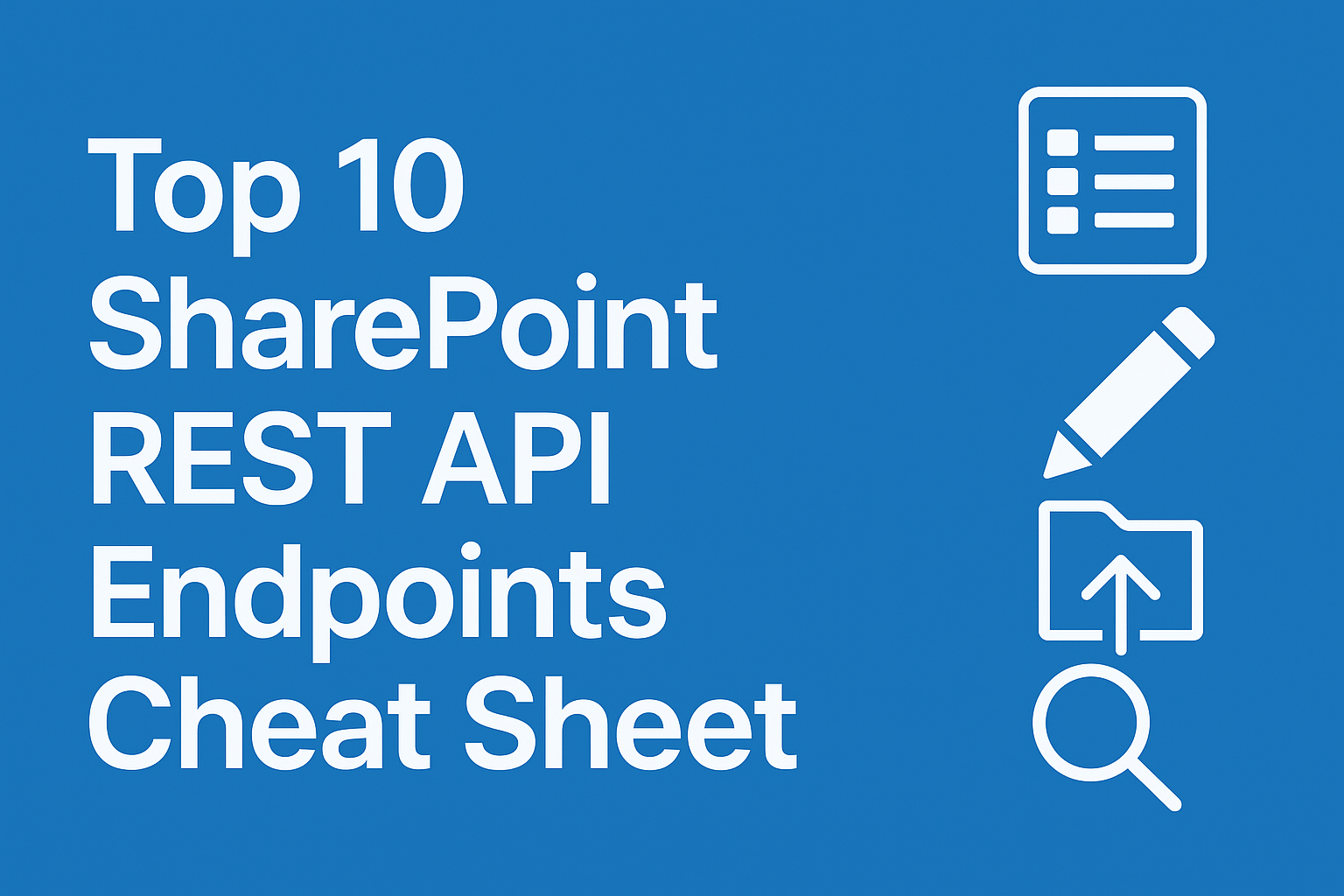 Top 10 SharePoint REST API Endpoints Every Power Automate Developer Should Know